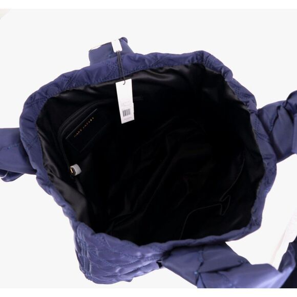 NWT Marc Jacobs NYLON QUILTED Large Bag Tote MIDNIGHT BLUE - Picture 7 of 12